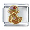 Daisy Teddy  Bear  Tan X2 Italian Charm