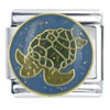 Sea Turtle Dark Green X2 Italian Charm