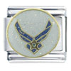 Air Force Symbol X2 Italian Charm