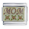 X2 Mom With Roses Italian Charm