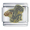 Fire Breathing Dragon X2 Italian Charm