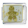 Gingerbread Man Yellow X2 Italian Charm