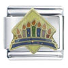 Colorful Menorah X2 Italian Charm