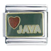 Heart Java X2 Italian Charm