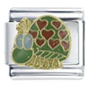 Heart Beetle X2 Italian Charm