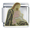 Jesus With Lamb X2 Italian Charm