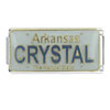 License Plate Arkansas X2 Italian Charm