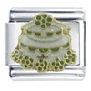 Wedding Cake Green X2 Italian Charm