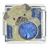 Pug September  Sapphire  Color X2 Italian Charm