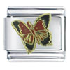 Monarch Butterfly Red X2 Italian Charm