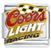 Coors Light Racing Licensed Italian Charm