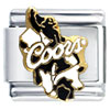 Coors Beer Bull Riding Licensed Italian Charm
