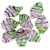 Twisted Leaf Green And Pink