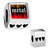 Gold Plated Music Theme Metal Hit Bracelets Photo Heart European Beads
