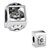 Cat In Black & White Photo Flower European Beads