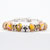Open Heart Apple Flower Topaz Yellow Murano Glass Stylish Flip Flop Love Lobster Clasp Beaded Bracelet Fit All Brands