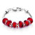 Red Murano Glass Combined With Silver Pandora European Beads BRX_FA127
