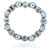 Pale Blue Evil Eye Murano Glass Necklace