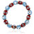 Red And Blue Evil Eye Murano Glass Necklace