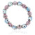 Pink And Blue Evil Eye Murano Glass Necklace