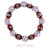 Pink And Red Evil Eye Murano Glass Necklace