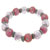 Pink Round Flowers Necklace