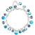 Sky Blue Cat Eye Charm Necklace