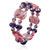 Double Strand Purple Millefiori Necklace