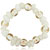 White And Gold Speckled Necklace