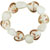 White And Gold Speckled Heart Necklace