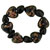Black And Gold Speckled Heart Shape Necklace