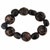 Black And Gold Speckled Round Necklace