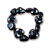 Black And White Speckled Rock Shape Necklace
