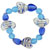 Murano Glass Heart Blue Glass Necklace