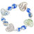 Blue And Heart Murano Glass Necklace