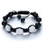 Triple White Ball Rhinestone Adjustable Shamballa Bracelet Bead Bracelets