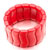 Fiery Passion Wave Shape Turquoise Beads Wide Bracelets