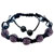 Five Amethyst Disco Ball Rhinestone Adjustable Shamballa Bracelet Bead Bracelets