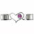 Id Heart Link June Pearl Color Birthstone Italian Charm