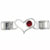 Id Heart Link July Ruby Color Birthstone Italian Charm