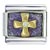 Cross Purple Italian Charm