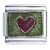 Gold Plated Heart Green Italian Charm