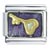 Key Purple Italian Charm
