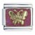 Butterfly On Mauve Italian Charm