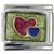 Hearts Green Italian Charm