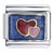 Hearts Blue Italian Charm