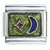 Star & Moon Green Italian Charm