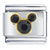 Micky Black Rhinestone Italian Charm