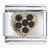 January Garnet Color Birthstone Heart Italian Charm