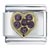 February Amethyst Color Birthstone Heart Italian Charm